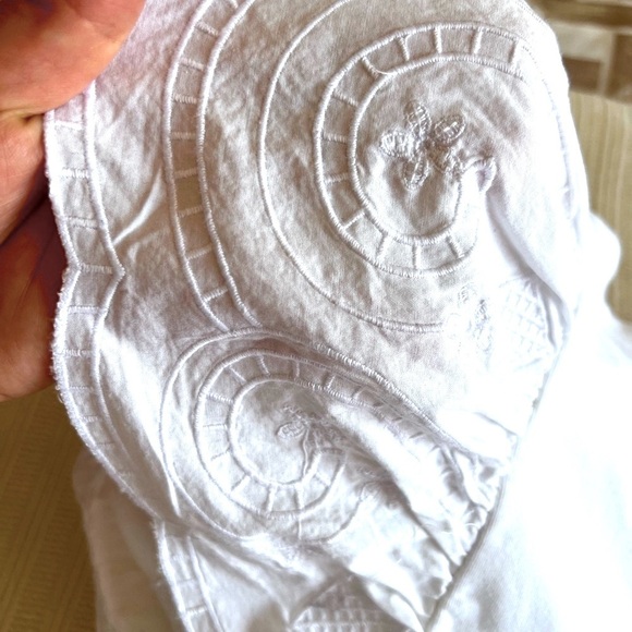 💥Express White Ruffled Peplum Blouse - Picture 10 of 11